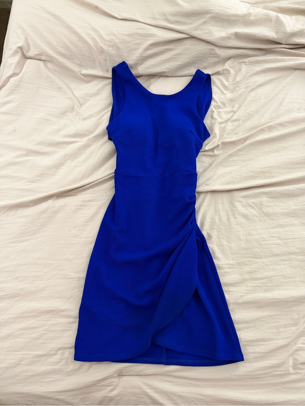 Sleeveless Royal Blue Sheath Dress